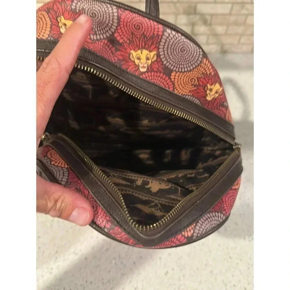 Disney Loungefly Backpack Lion‎ King African Floral - Simba  b3